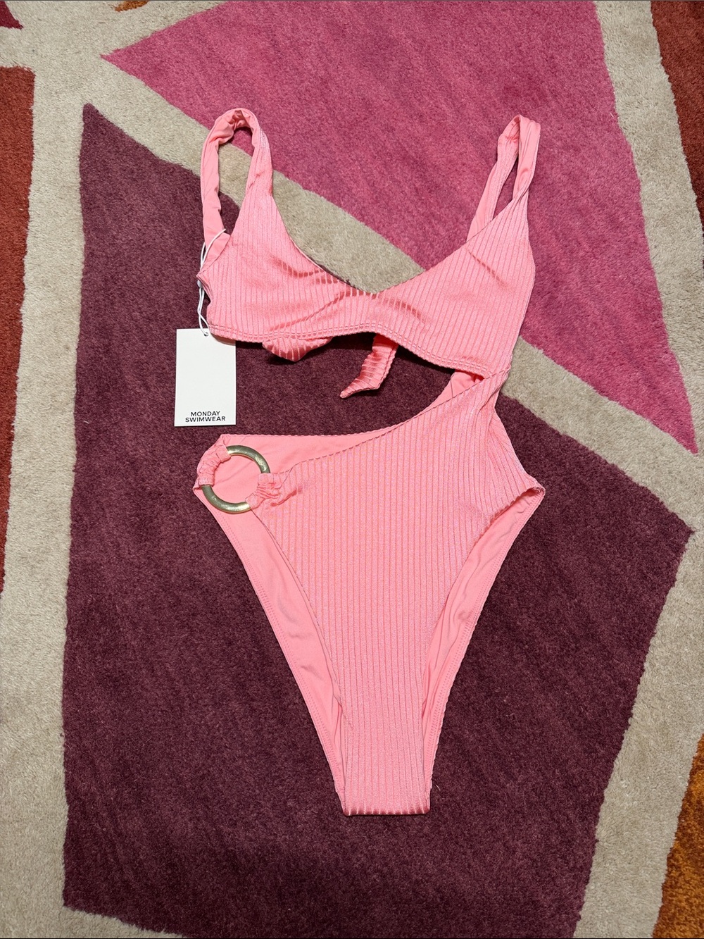 NWT Monday Swimwear St Barth’s One Piece Size P
